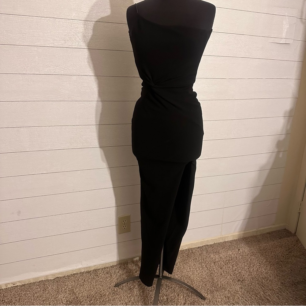Nookie Lust One Shoulder Gown in Black XS - Picture 3 of 9